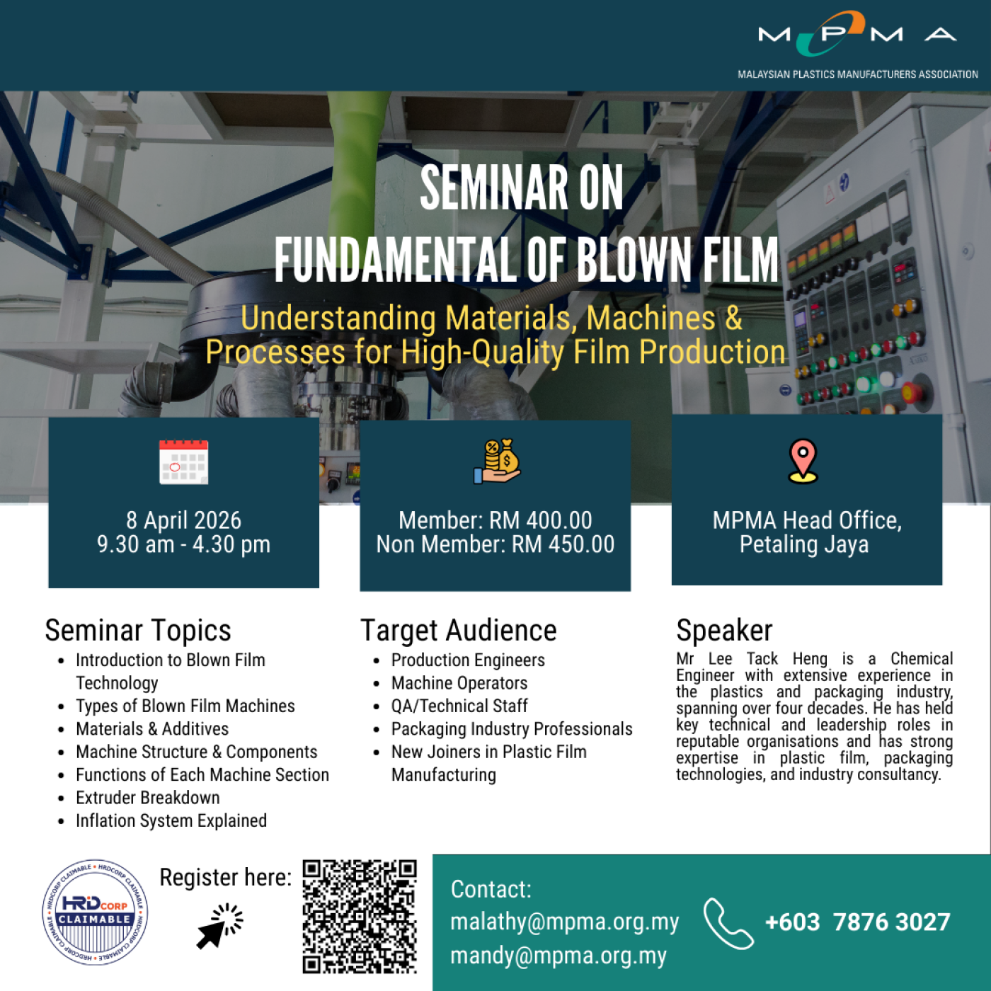 SEMINAR ON FUNDAMENTAL OF BLOWN FILM