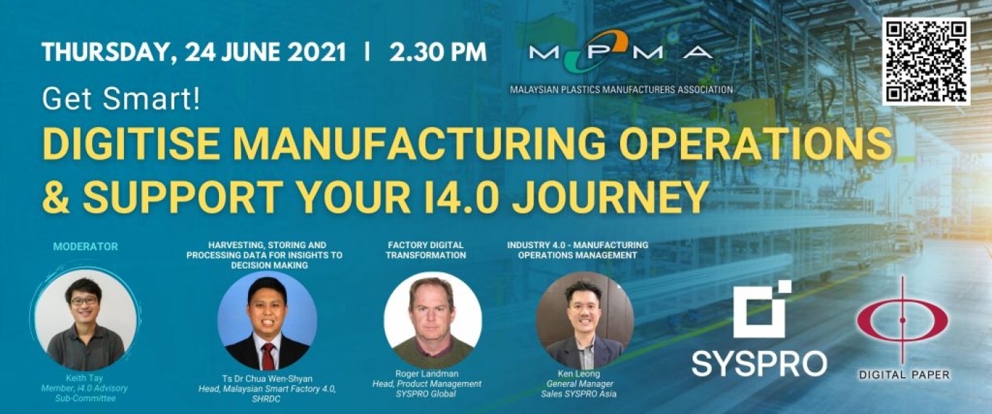 Digitise Manufacturing Operations & Support Your I4.0 Journey