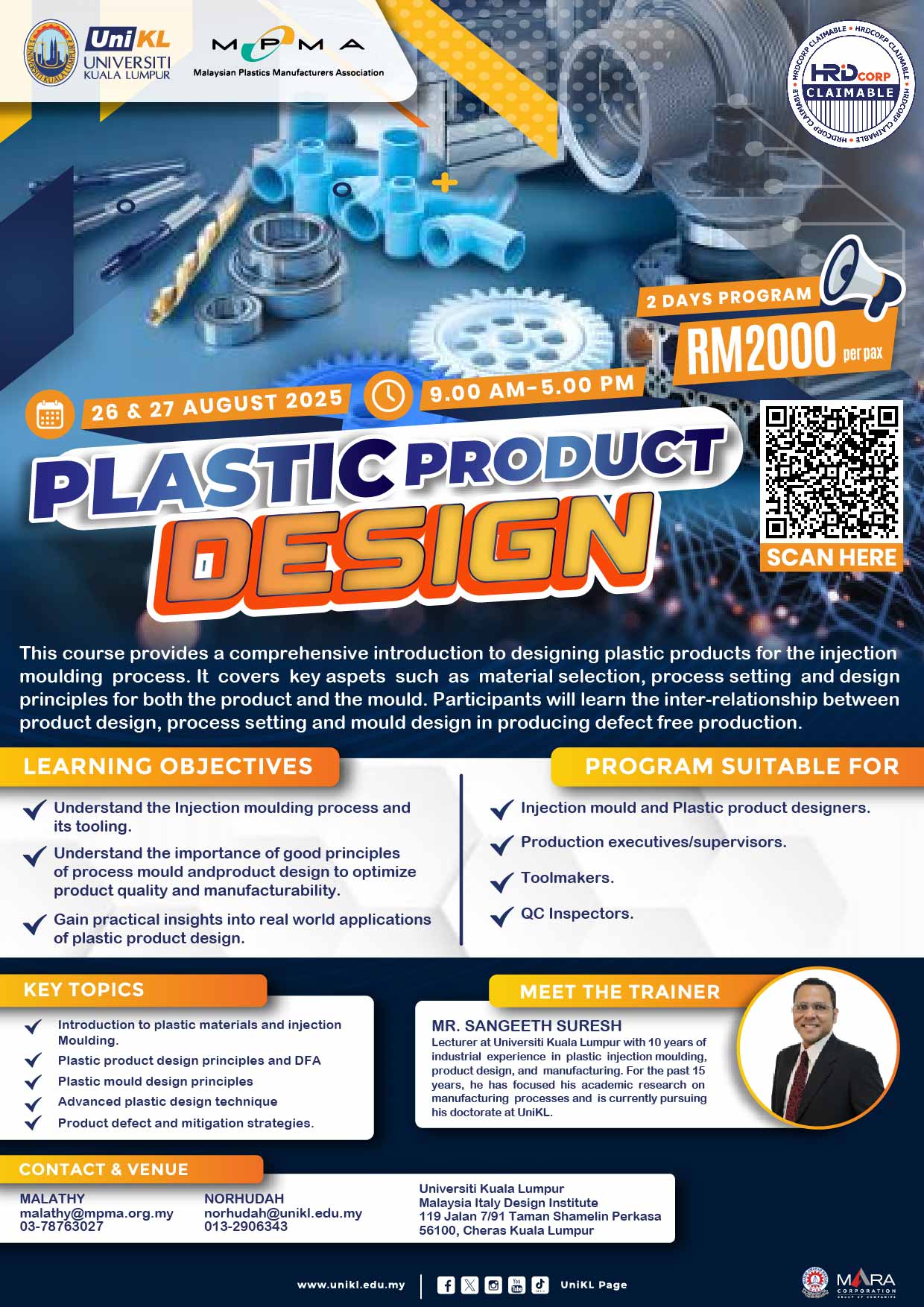 PLASTIC PRODUCT DESIGN TRAINING  PROGRAMME 